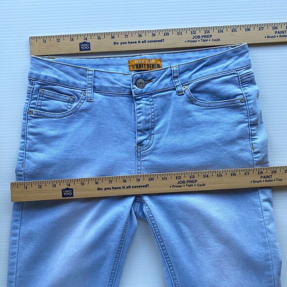 Wax Jeans Womens Size 13 Blue Skinny Cut Light Wash Stretch 31” Inseam - Picture 9 of 13